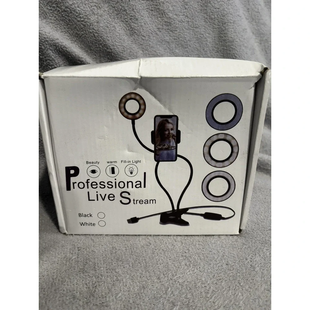 Professional Live Stream LED Light and Phone Holder
